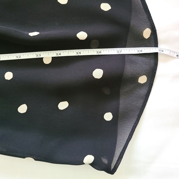 Vintage David Warren polka-dot faux wrap dress Classic Minimalist Closet Staple - Picture 9 of 14